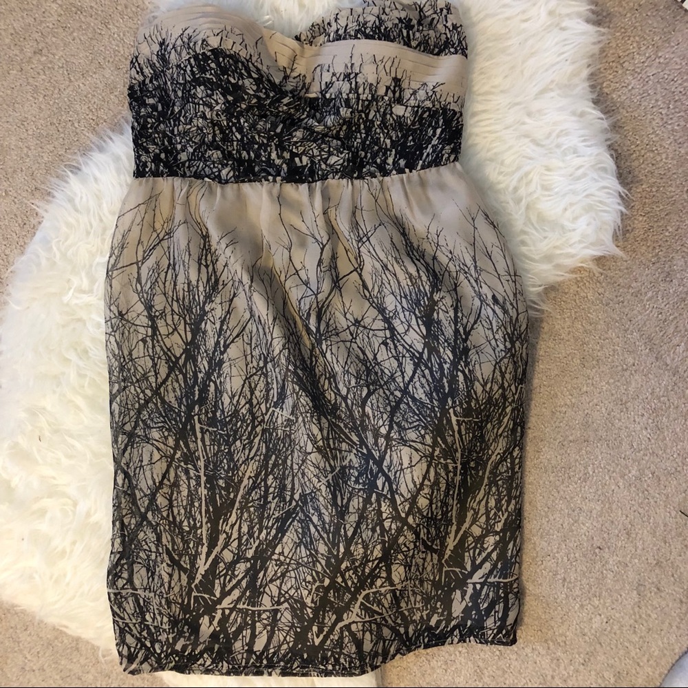 NWT MM Couture Branches Strapless Dress!